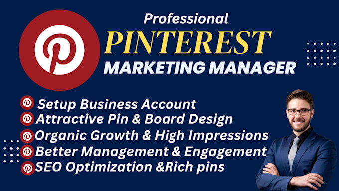 Bestseller - manage pinterest account with SEO optimized pins and boards