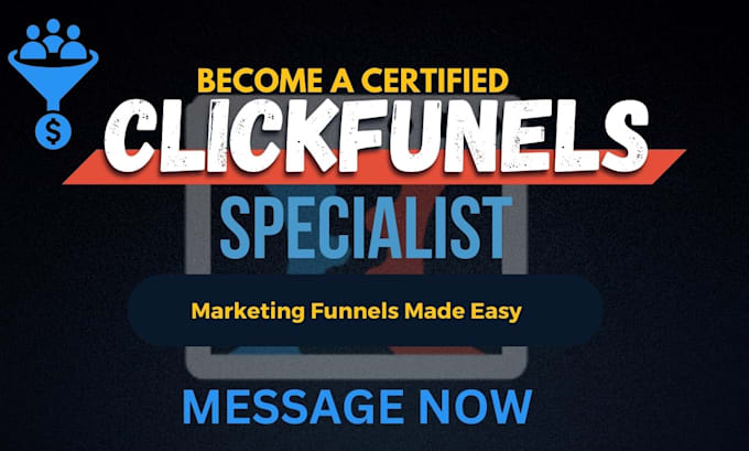 Gig Preview - Setup clickfunnels expert webinar sales funnel membership and automation