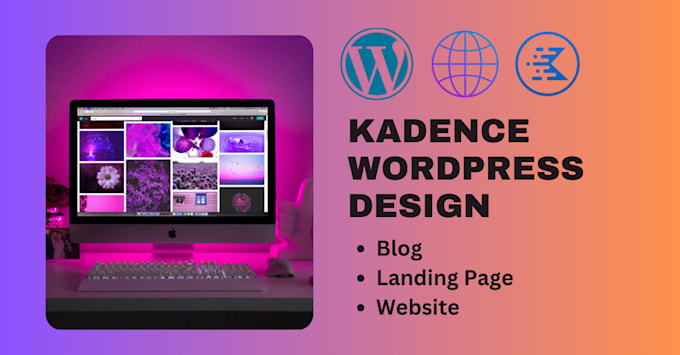 Gig Preview - Create or redesign professional wordpress website design with kadence theme