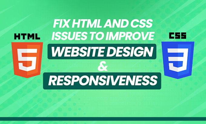 Gig Preview - Resolve HTML CSS and responsive design issues