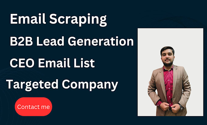 Bestseller - do data entry email scraping and b2b lead generation