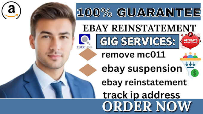 Gig Preview - Reinstate your ebay suspended account, ebay restriction, appeal letter, tracking