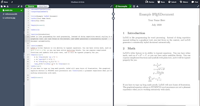 Bestseller - write your file in latex, convert your word document to latex