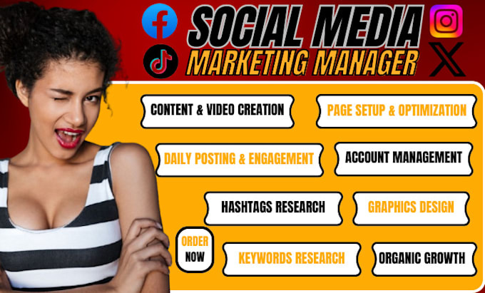 Bestseller - be your social media marketing manager, content creator and designer