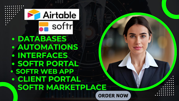 Gig Preview - Setup airtable database automate and integrate it wit softr client portal design