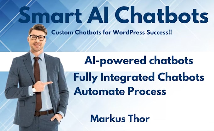 Gig Preview - Create chatbots for wordpress using chatgpt openai