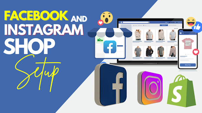 Gig Preview - Set up facebook shop and instagram shopping, and integrate with shopify