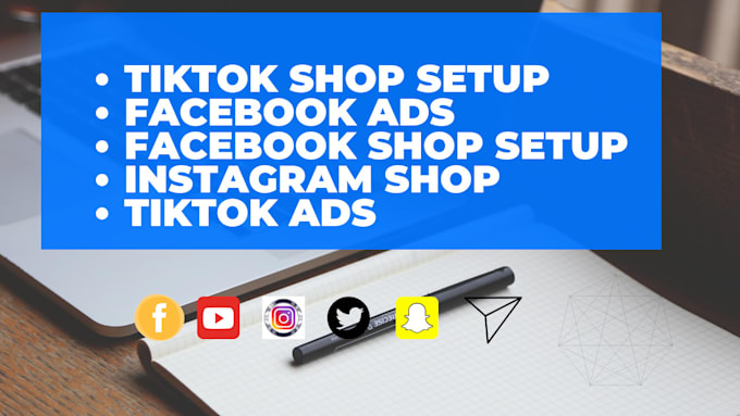 Gig Preview - Setup facebook shop instagram shop tiktok shop metal pixel for shopify marketing