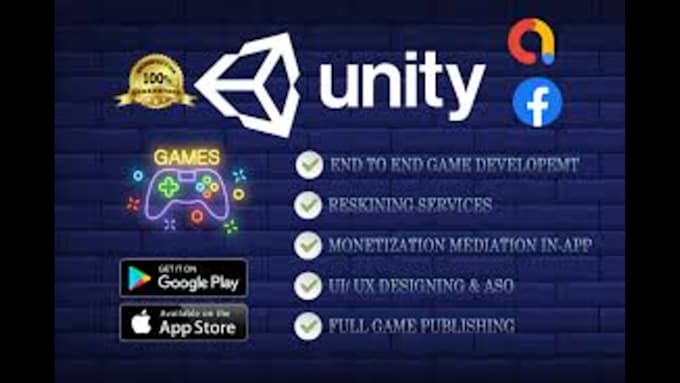 Gig Preview - Do unity game development mobile, pc steam game development