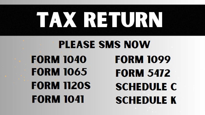 Gig Preview - Prepare us tax returns 1040, 1120, 1065 and 1120s