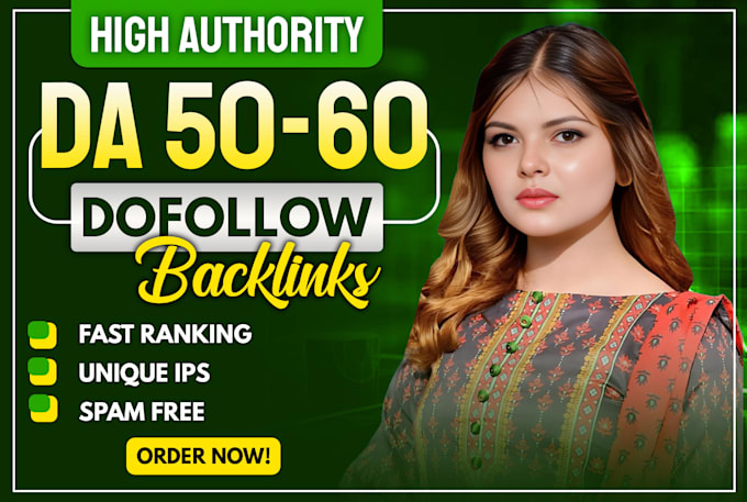 Gig Preview - Rank your website by creating high da high quality dofollow SEO backlinks