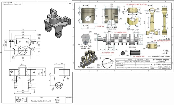 Gig Preview - Do 3d autocad model product design engineering drawings for manufacture