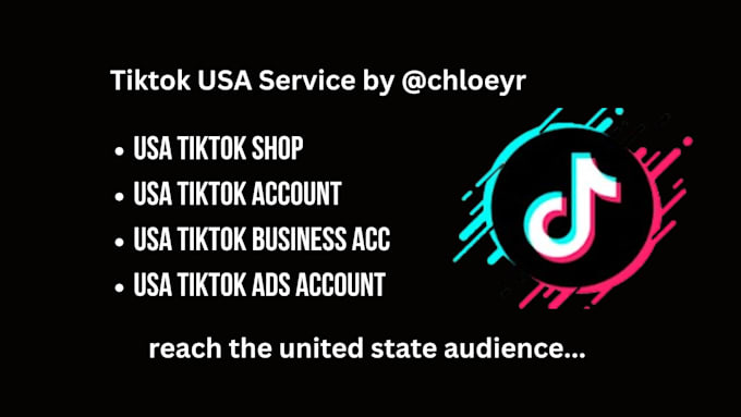 Gig Preview - Usa tiktok account tik tok account usa tiktok shop usa tiktok ads account