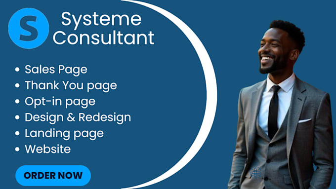 Gig Preview - Systeme io website systeme io sales funnel landing page automation and website