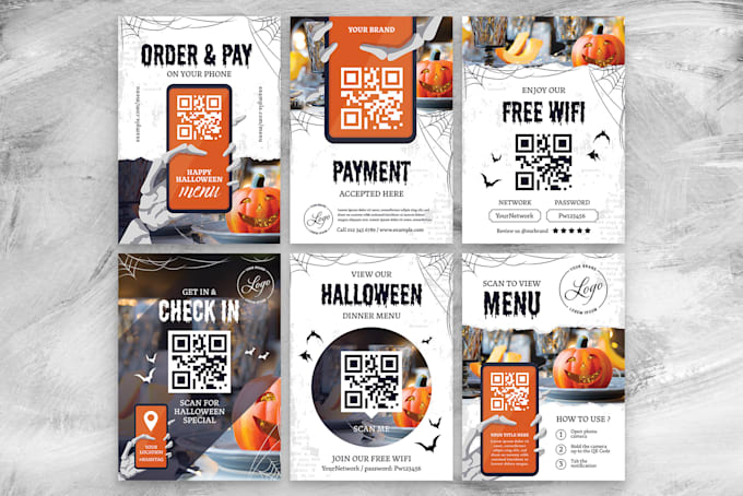 Gig Preview - Design invitation card, poster design, event promotion, halloween flyer, qr code