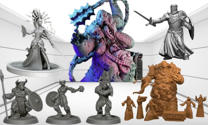 Gig Preview - Sculpture 3d miniature,3d modeling, action figure,3d face,zbrush for 3d printing