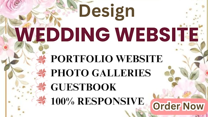 Gig Preview - Create a personalized wedding website for invitation