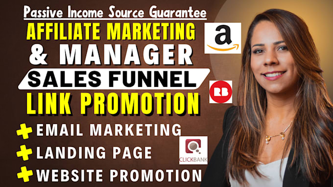 Gig Preview - Affiliate marketing manager affiliate marketing sales funnel link promotion