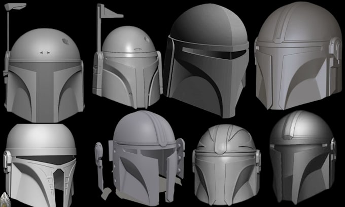 Gig Preview - Sculpt 3d cosplay helmet 3d mask model 3d helmet 3d armor prop for 3d printing