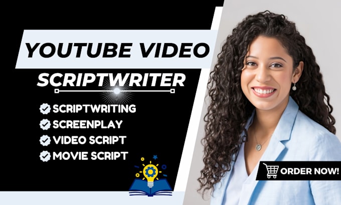 Gig Preview - Research and write a script for your youtube videos script writer script writing