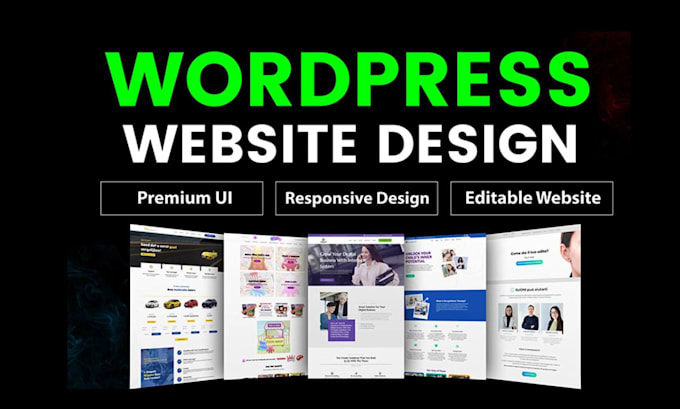 Gig Preview - Build wordpress website development wordpress website design wordpress website