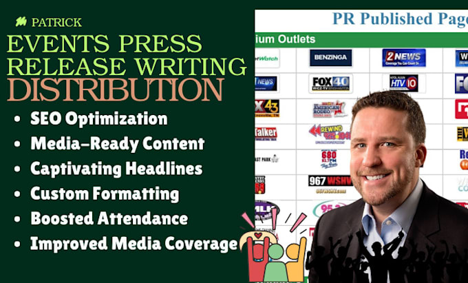 Gig Preview - Write attention grabbing event press release, business, product and distribution