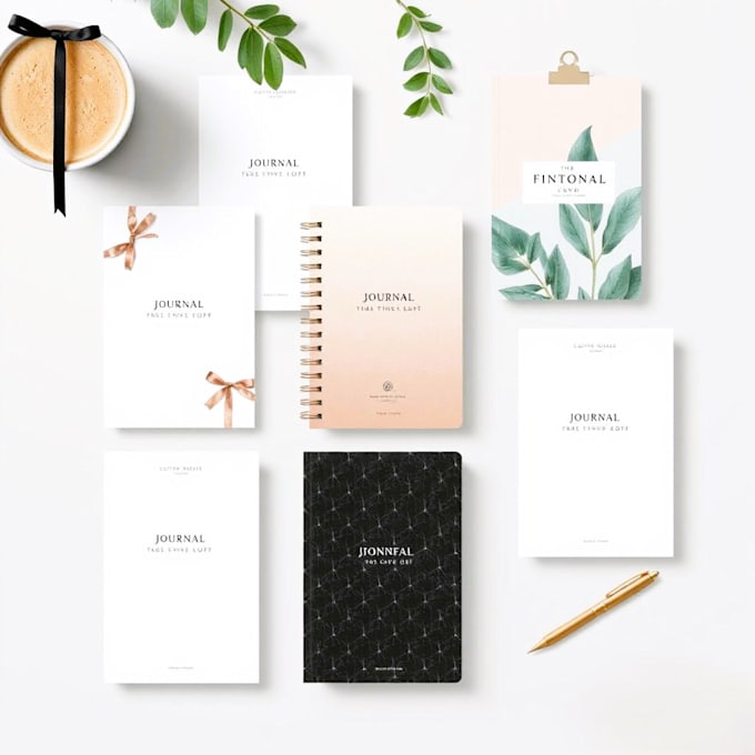 Gig Preview - Design minimalist gratitude journal mindfulness bullet notebook planner for kdp