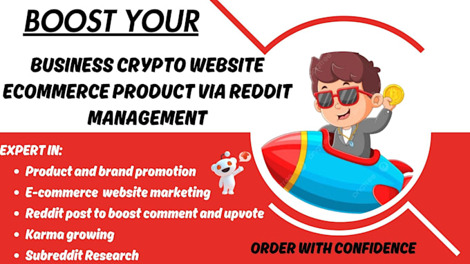 Bestseller - boost your business crypto website ecommerce products via reddit management