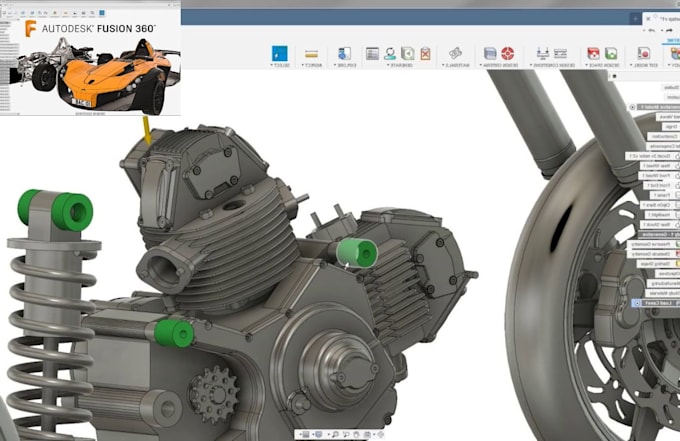 Gig Preview - 3d modeling 2d drawing in solidworks, fusion 360,inventor, catia for 3d printing