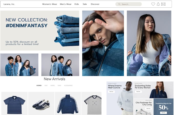 Gig Preview - Design a shopify clothing website or store, wix clothing store