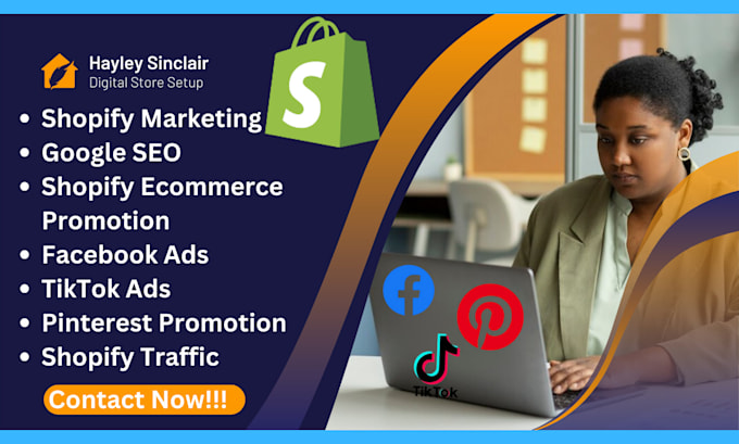 Gig Preview - Do shopify marketing ecommerce shopify promotion pinterest ads facebook ads