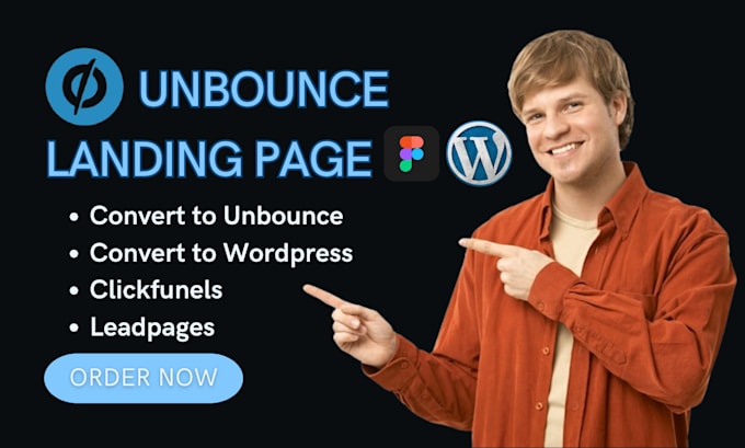 Bestseller - build unbounce landing page, unbounce clickfunnels leadpages, unbounce pages