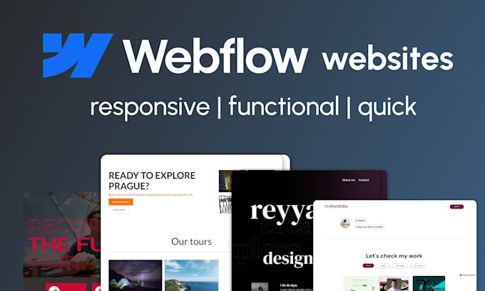 Gig Preview - Design recreate or update your portfolio on webflow