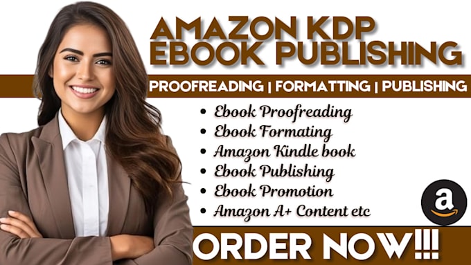 Gig Preview - Do amazon kdp ebook writer book formatting, proofreading, editing and publishing