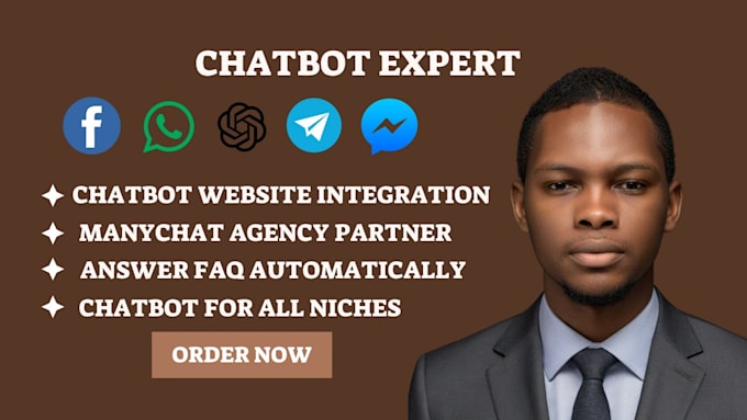 Gig Preview - Build chatbot for social platform media using  manychat to boast your business