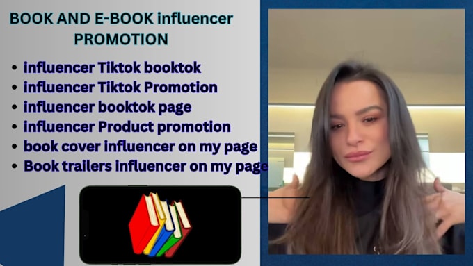 Gig Preview - Promote your book on my influencer booktok account on tiktok