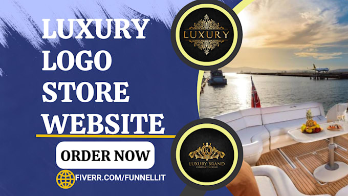 Bestseller - design luxury website luxury store jewelry clothing brand business logo package