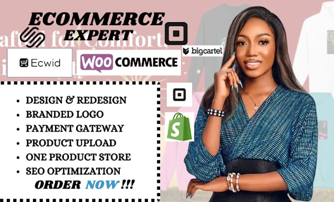 Gig Preview - Setup ecommerce store dropshipping store bigcommerce store ecwid store shopify