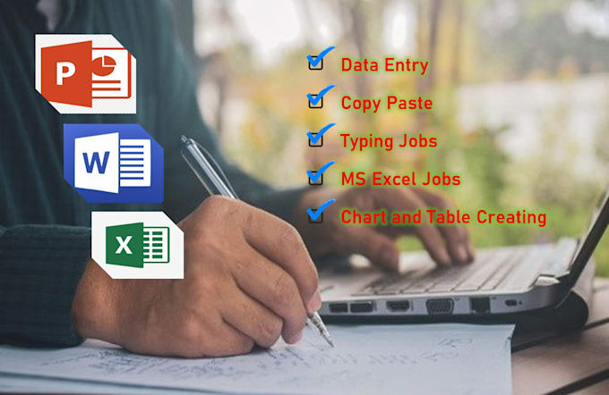 Gig Preview - Do all types of data entry work and excel expert