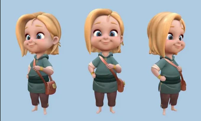 Gig Preview - Do 3d cartoon character 3d sculpting blender 3d character modelling 3d design