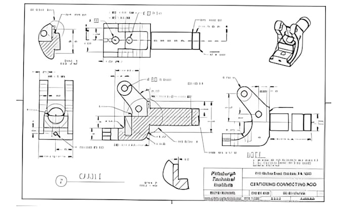 Gig Preview - Create 2d engineering drawings, mechanical drawings, technical drawings