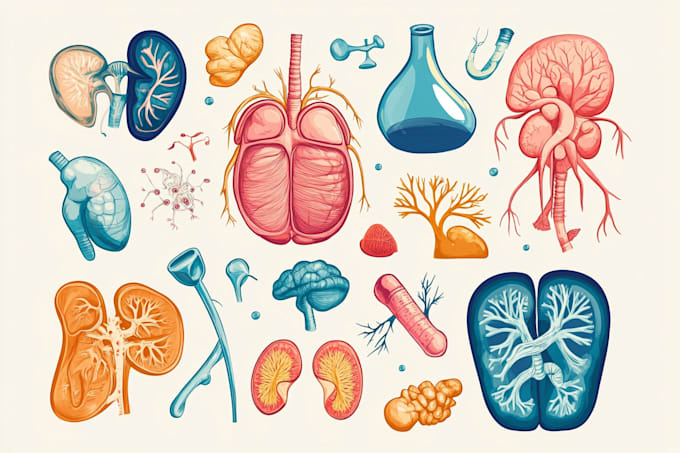 Gig Preview - Design scientific, medical, educational illustration for you