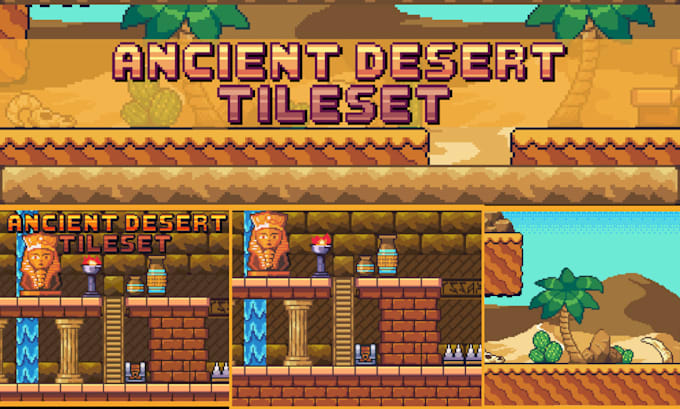 Gig Preview - Do pixel rpg indie game assets tiles tileset sprite props animation environment