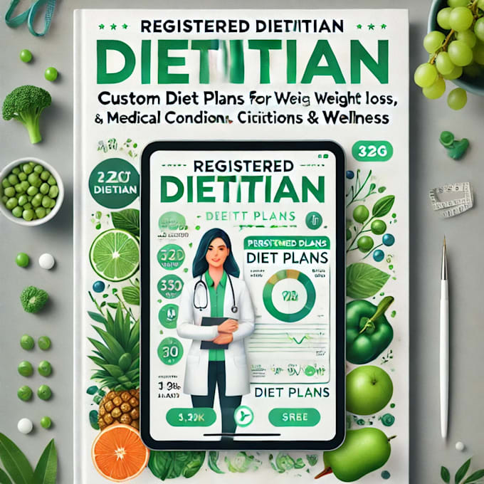 Gig Preview - Be your registered dietitian and make customized diet plans