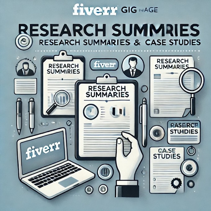 Gig Preview - Do research summaries and case studies