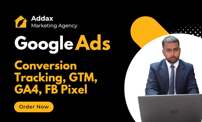 Gig Preview - Setup google ads conversion, analytics4 ga4, facebook pixel, API tracking