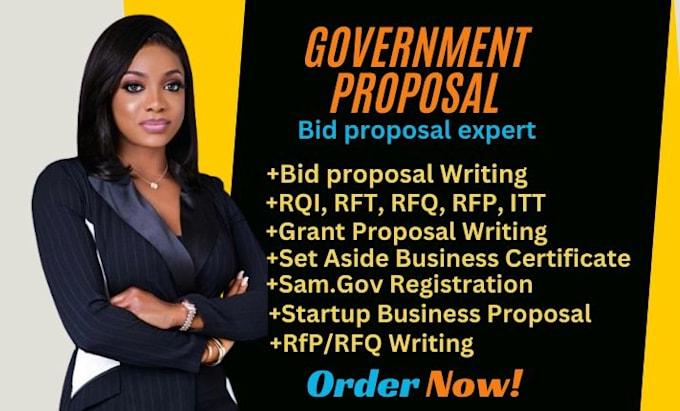 Gig Preview - Create government contract rfi rfq rfp grant proposal bid proposal