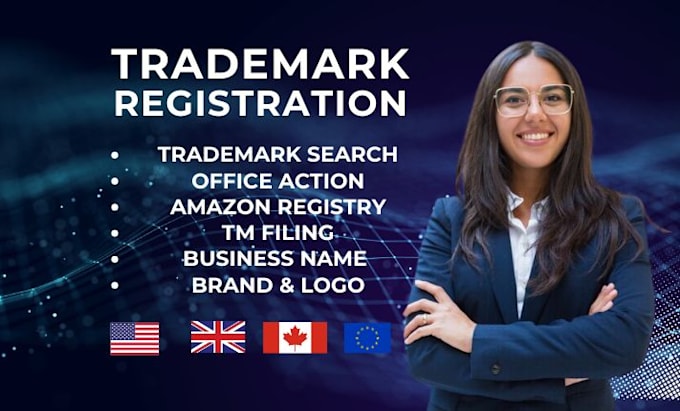 Gig Preview - Be your licensed UK, US, canada trademark attorney on amazon, search and filing