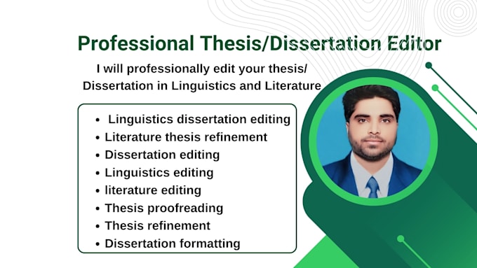 Gig Preview - Edit thesis or dissertation in linguistics and literature