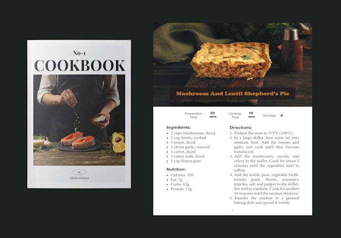 Gig Preview - Design and format cookbooks and recipes books